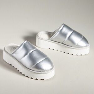 Anthropologie Maeve Puffy Platform Slippers